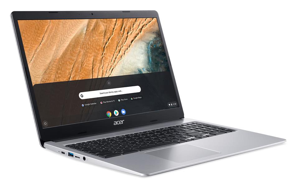 Acer Chromebook 315 CB315-3HT-P757 39,6 cm (15.6"") Full HD Intel® Pentium® Silver 8 GB LPDDR4-SDRAM 128 GB eMMC Wi-Fi 5 (802.11ac) Chrome OS Zilver