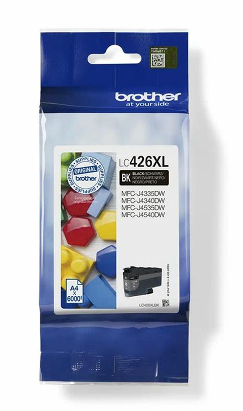 Brother LC-426XLBK inktcartridge 1 stuk(s) Origineel Extra (Super) hoog rendement Zwart