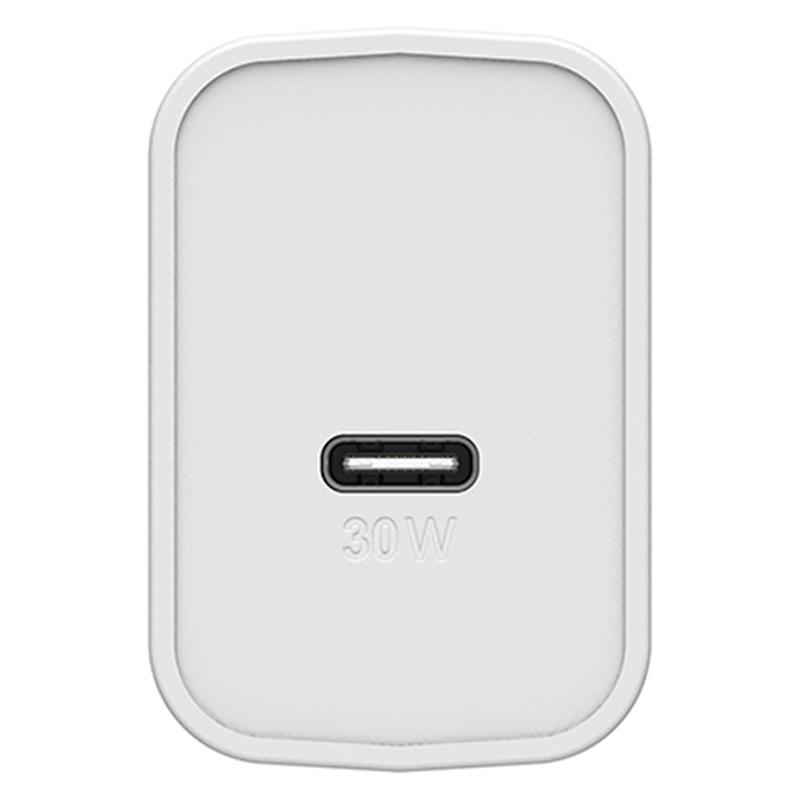 OtterBox EU Wall Charger 30W GaN - 1X USB-C 30W USB-PD, Cloud Dust White