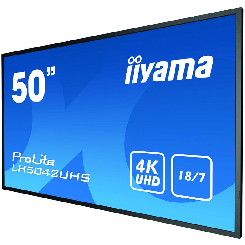 iiyama LH5042UHS-B3 beeldkrant Digitaal A-kaart 125,7 cm (49.5"") VA 4K Ultra HD Zwart Android 8.0