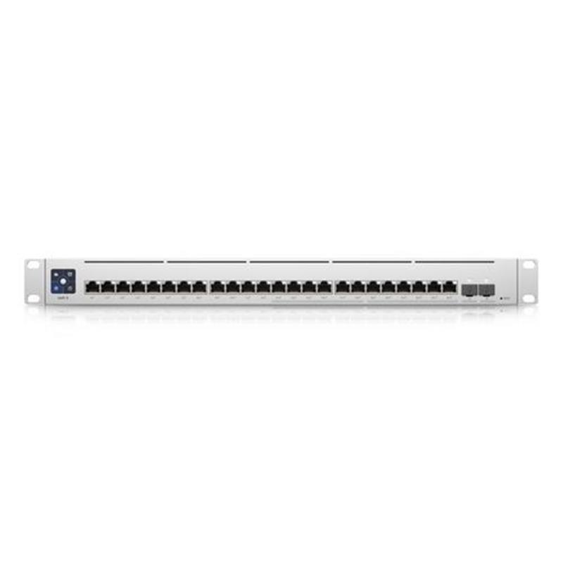 Ubiquiti Networks USW-ENTERPRISE-24-POE netwerk-switch Managed L3 Gigabit Ethernet 10 100 1000 Power over Ethernet PoE Zilver