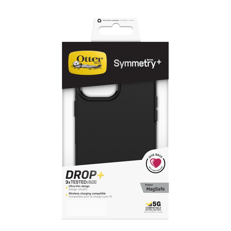 OtterBox Symmetry Plus Seriesvoor Apple iPhone 13 Pro Max, zwart