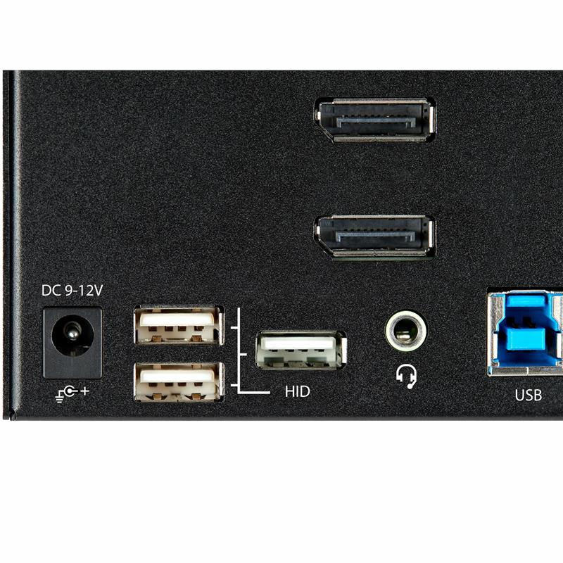 StarTech.com 2 Port Triple Monitor KVM HDMI Switch, 4K 60Hz Ultra HD HDR, Desktop Hub 4K HDMI 2.0 KVM Schakelaar met 2x USB 3.0 (5Gbps) & 4x USB 2.0 H