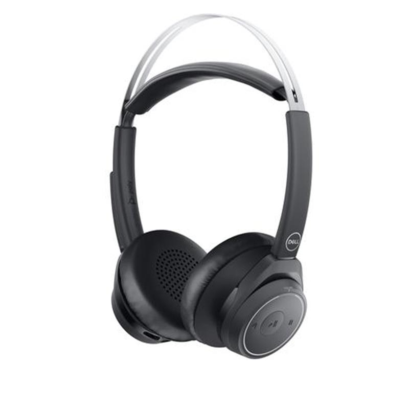 DELL WL7022 Headset Draadloos Hoofdband Kantoor/callcenter Bluetooth Zwart
