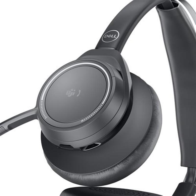 DELL WL7022 Headset Draadloos Hoofdband Kantoor/callcenter Bluetooth Zwart