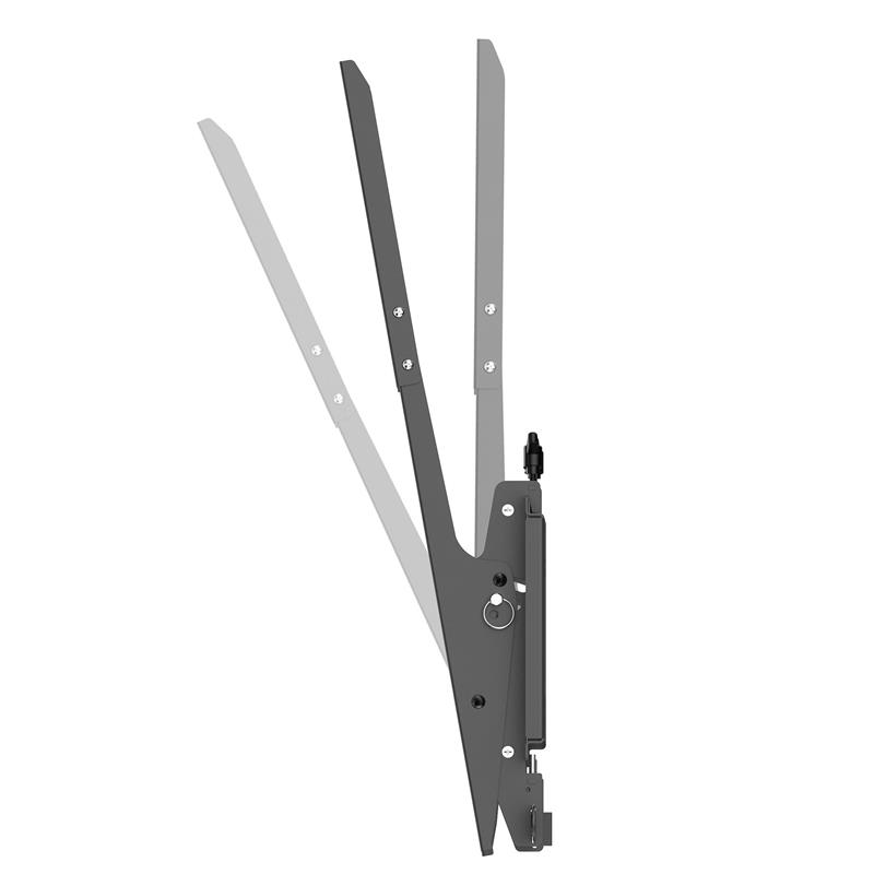 StarTech.com Verticale TV Muurbeugel, Stevige TV Wall Mount, voor 40-55"" VESA Display (50kg), Kantelende Low Profile TV Ophangbeugel met Vergrendelba