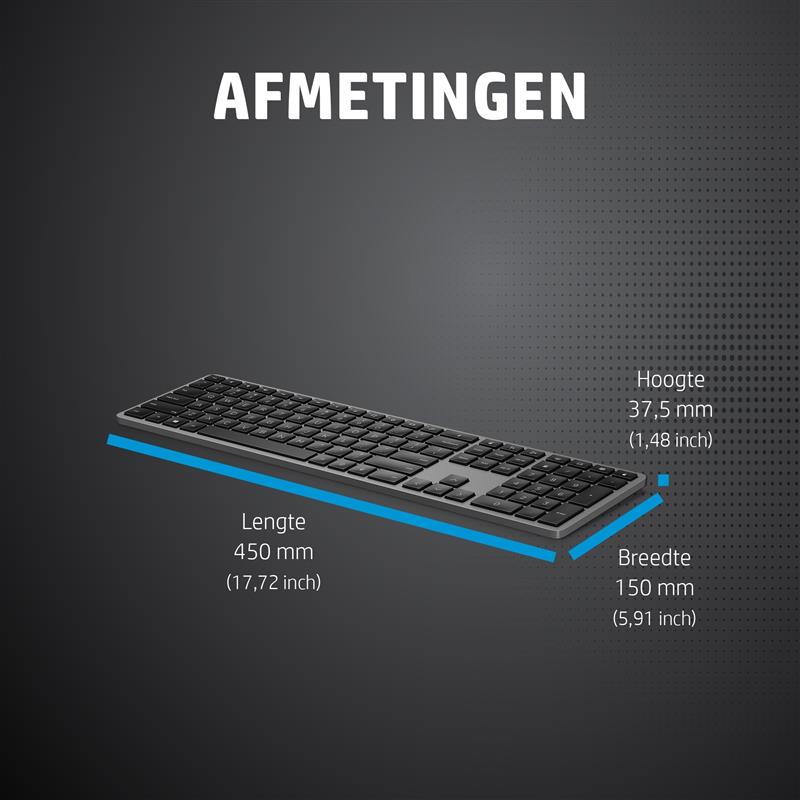 HP 975 dual-mode draadloos toetsenbord