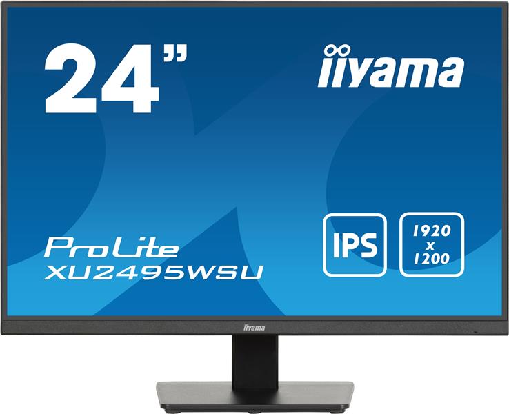 iiyama ProLite XU2495WSU-B7 computer monitor 61 cm (24"") 1920 x 1200 Pixels 4K Ultra HD LED Zwart