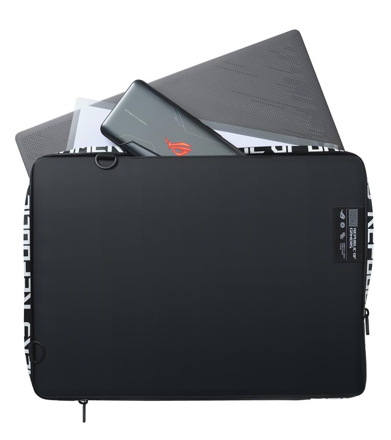 ASUS ROG Ranger Carry Sleeve 15.6 notebooktas 39,6 cm (15.6"") Opbergmap/sleeve Zwart