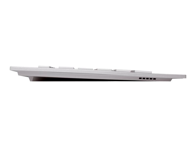 CHERRY DW 8000 toetsenbord RF Draadloos QWERTY Amerikaans Engels Zilver, Wit