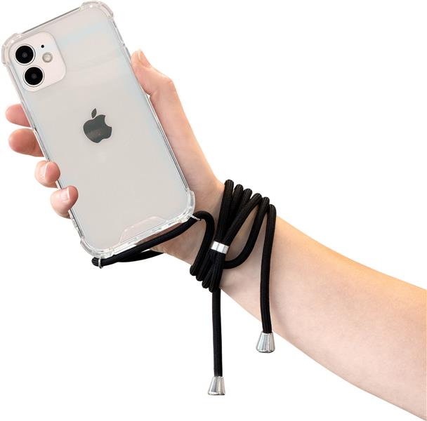 Mobiparts Lanyard Case Apple iPhone 12 Mini Black Cord