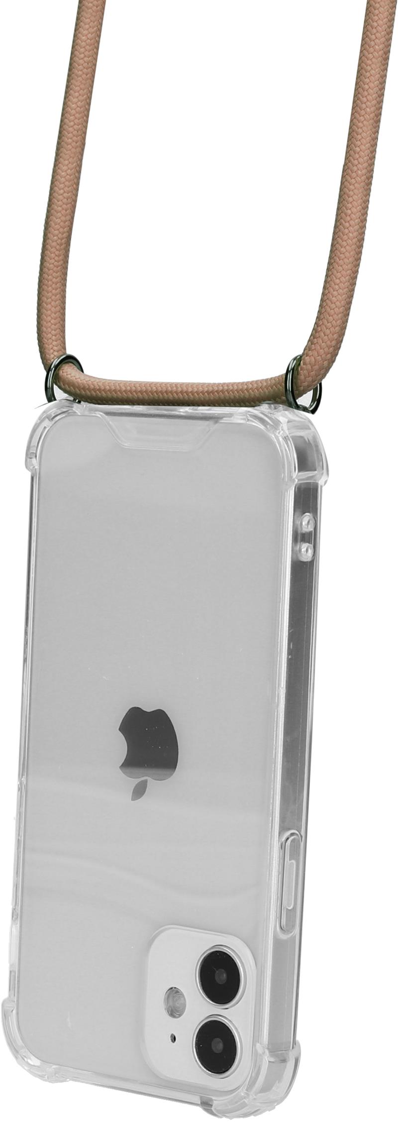 Mobiparts Lanyard Case Apple iPhone 12 Mini Nude Cord