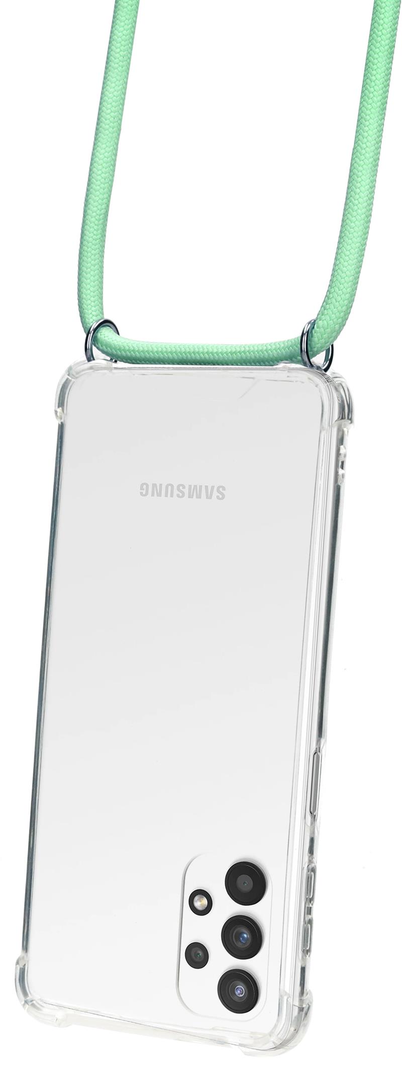 Mobiparts Lanyard Case Samsung Galaxy A32 5G (2021) Green Cord