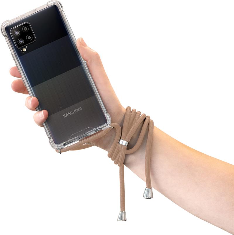 Mobiparts Lanyard Case Samsung Galaxy A42 (2020) Nude Cord