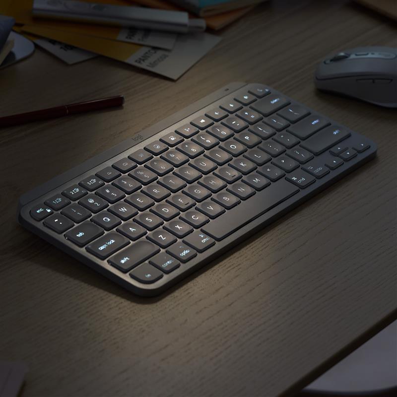 Logitech MX Keys Mini toetsenbord RF-draadloos + Bluetooth QWERTY Engels Grafiet