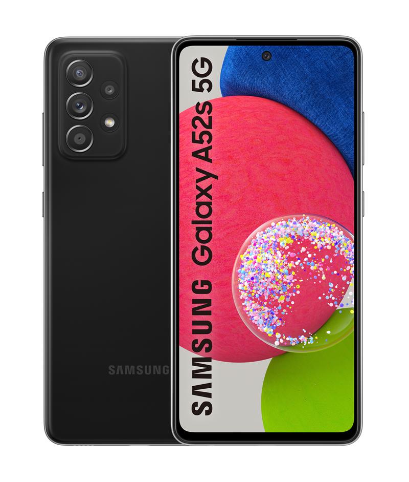 Samsung Galaxy A52s 5G SM-A528B 16,5 cm (6.5"") Hybride Dual SIM Android 11 USB Type-C 6 GB 128 GB 4500 mAh Zwart
