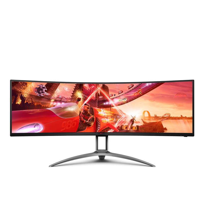 AOC B2 AG493UCX2 computer monitor 124 cm (48.8"") 5120 x 1440 Pixels Quad HD LED Zwart