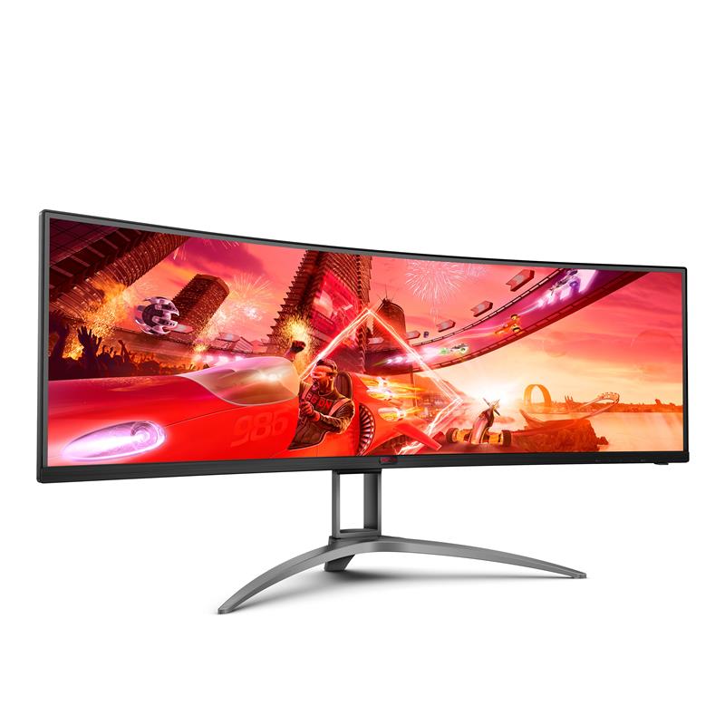 AOC B2 AG493UCX2 computer monitor 124 cm (48.8"") 5120 x 1440 Pixels Quad HD LED Zwart