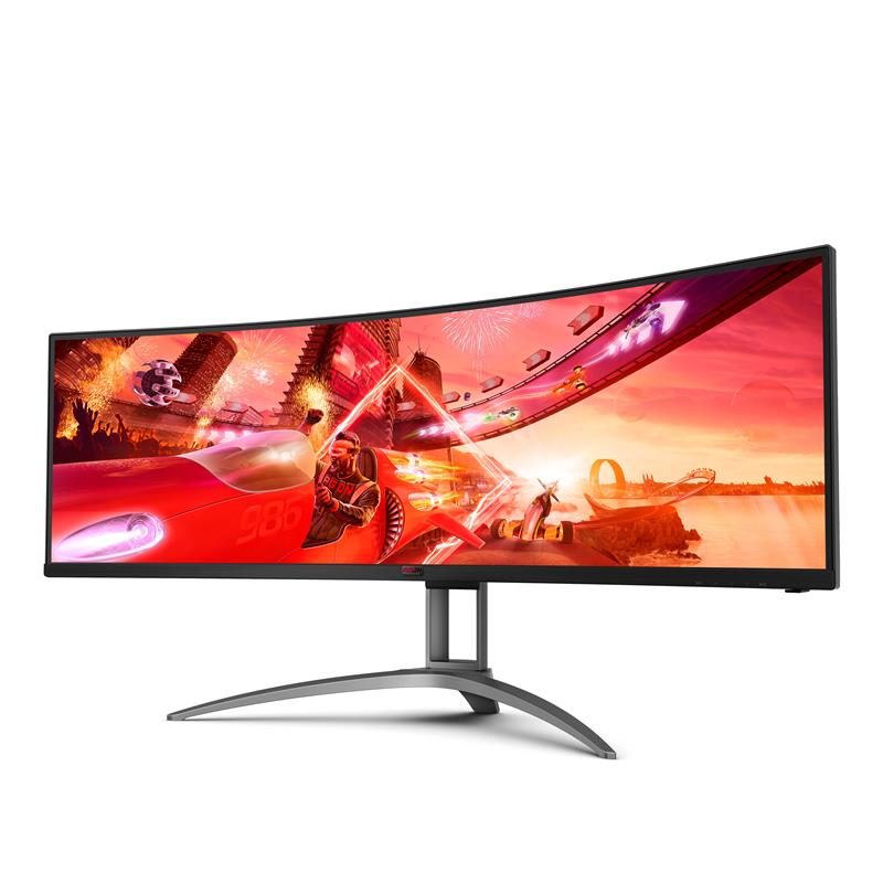 AOC AG493QCX LED display 124 cm (48.8"") 3840 x 1080 Pixels Zwart