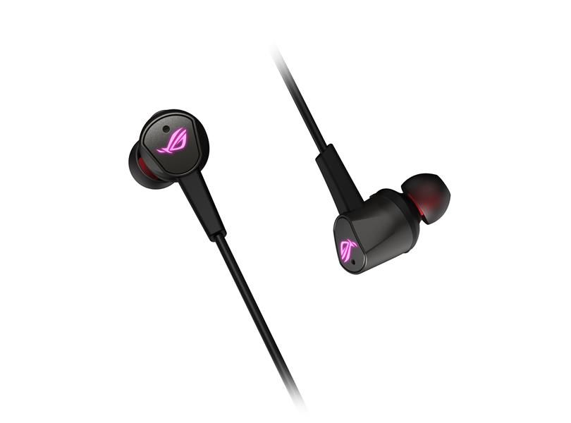 ASUS ROG CETRA II Hoofdtelefoons Bedraad In-ear Gamen USB Type-C Zwart