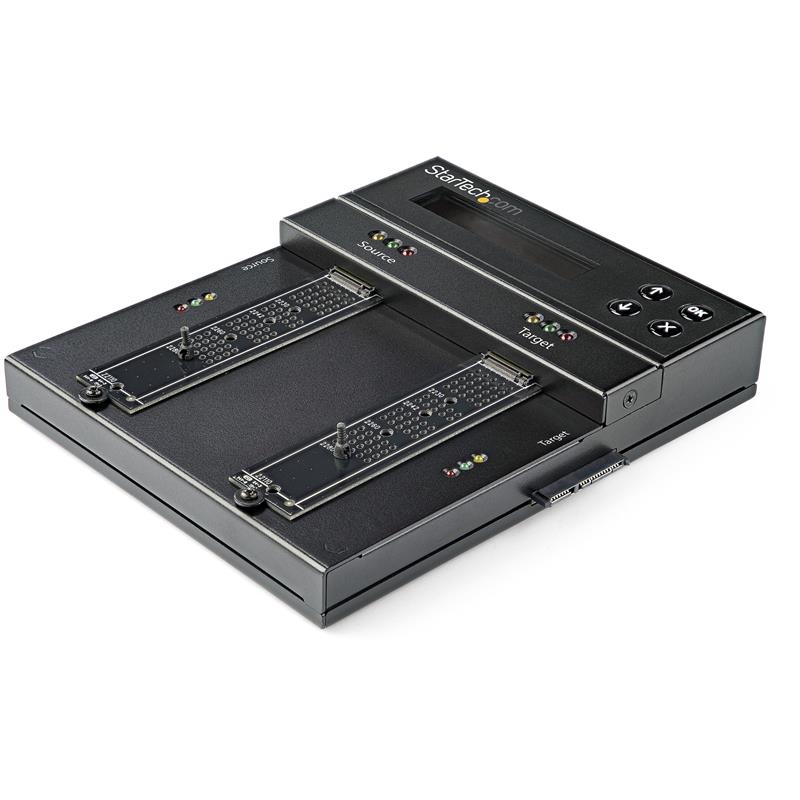 StarTech.com Standalone M.2 SATA & M.2 NVMe Duplicator en Wisser - HDD/SSD Cloner/Wiper voor M.2 PCIe AHCI/NVMe, M.2 SATA, 2.5/3.5"" SATA Drives - Ext