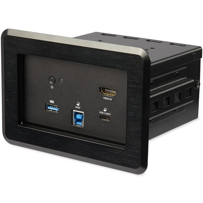 StarTech.com Vergadertafel docking station en aansluitdoos 4K - USB-C/USB-A host - HDMI - 4x USB 60W USB-C Power Delivery RJ45