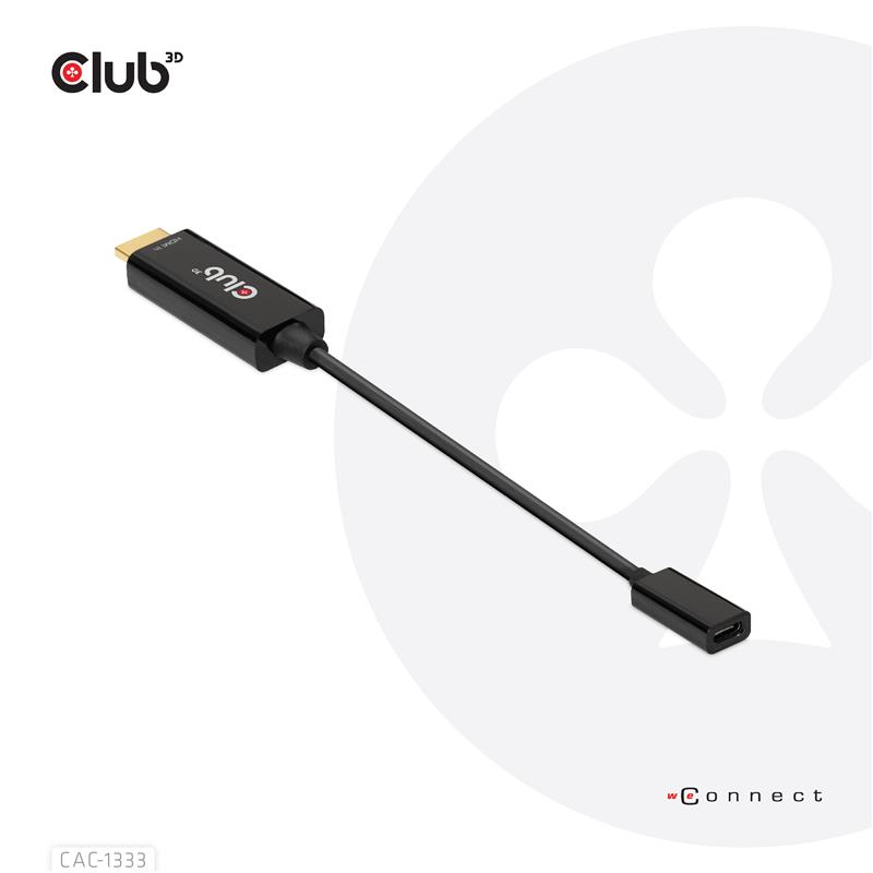 CLUB3D HDMI to USB Type-C 4K60Hz Active Adapter M/F