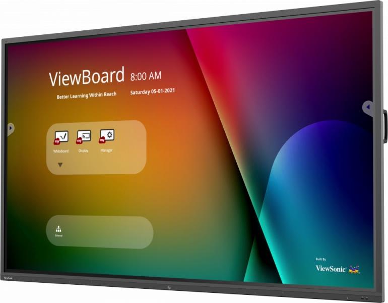 Viewsonic IFP9850-4 interactive whiteboards & accessories 2,49 m (98"") 3840 x 2160 Pixels Touchscreen Zwart USB / Bluetooth