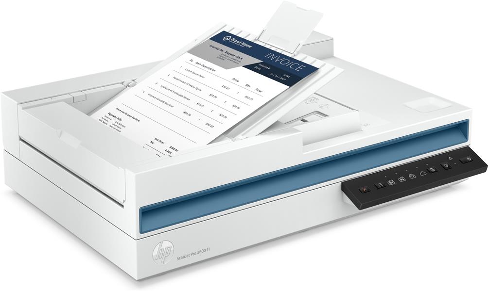 HP Scanjet Pro 2600 f1 Flatbed-/ADF-scanner 600 x 600 DPI A4 Wit
