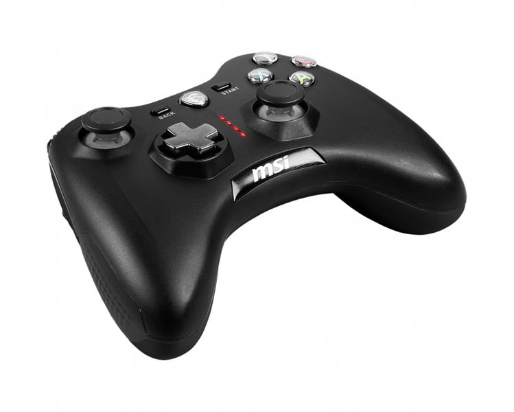 MSI Force GC30 V2 Zwart USB 2.0 Gamepad Analoog/digitaal Android, PC