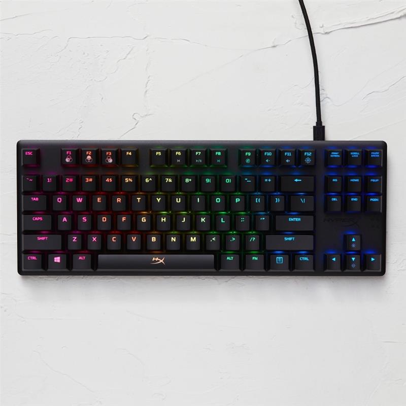 HyperX Alloy Origins Core - Mechanical Gaming Keyboard - HX Red (US Layout) toetsenbord USB QWERTY Amerikaans Engels Zwart