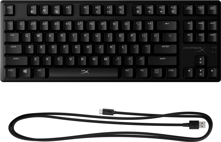 HyperX Alloy Origins Core - Mechanical Gaming Keyboard - HX Red (US Layout) toetsenbord USB QWERTY Amerikaans Engels Zwart