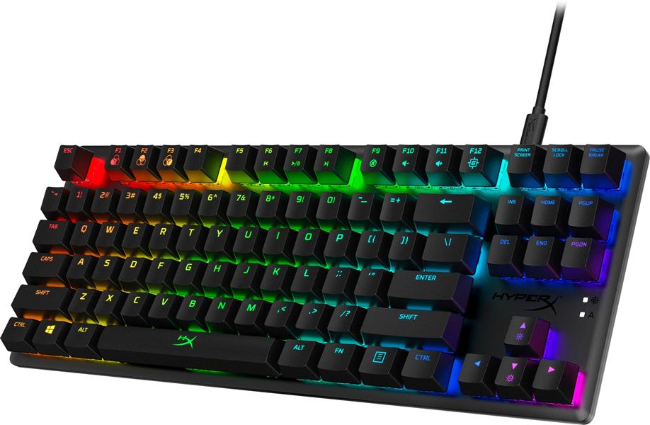 HyperX Alloy Origins Core - Mechanical Gaming Keyboard - HX Red (US Layout) toetsenbord USB QWERTY Amerikaans Engels Zwart