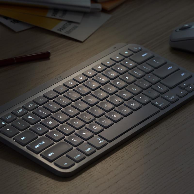 Logitech MX Keys Mini for Business toetsenbord RF-draadloos + Bluetooth QWERTZ Zwitsers Grafiet