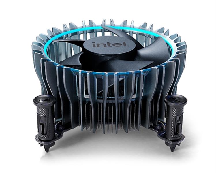 Intel Laminar RM1 Processor Ventilator Zwart, Blauw
