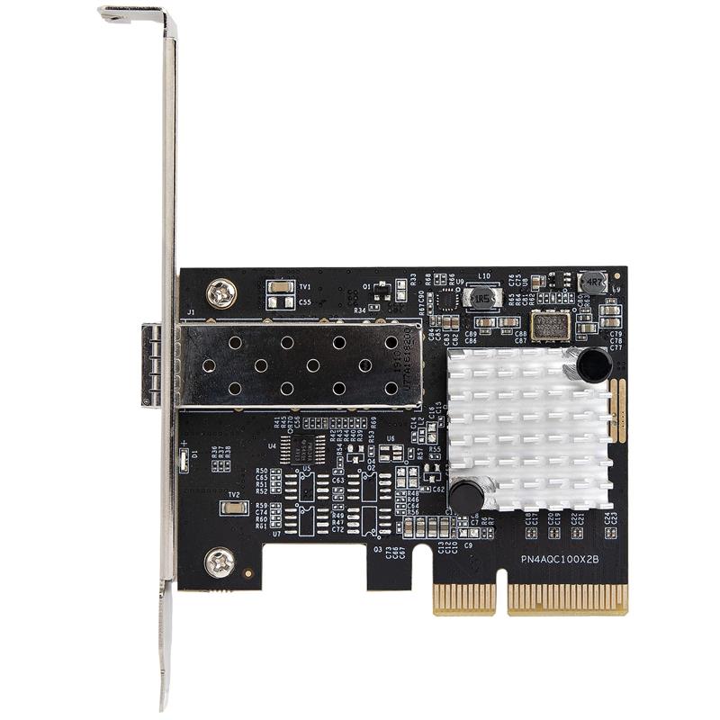 StarTech.com 10G PCIe SFP+ Netwerkkaart, Single SFP+ Port Netwerk Adapter, Open SFP+ voor MSA-Compliant Modules/Direct-Attach Kabels, 10 Gigabit Fiber