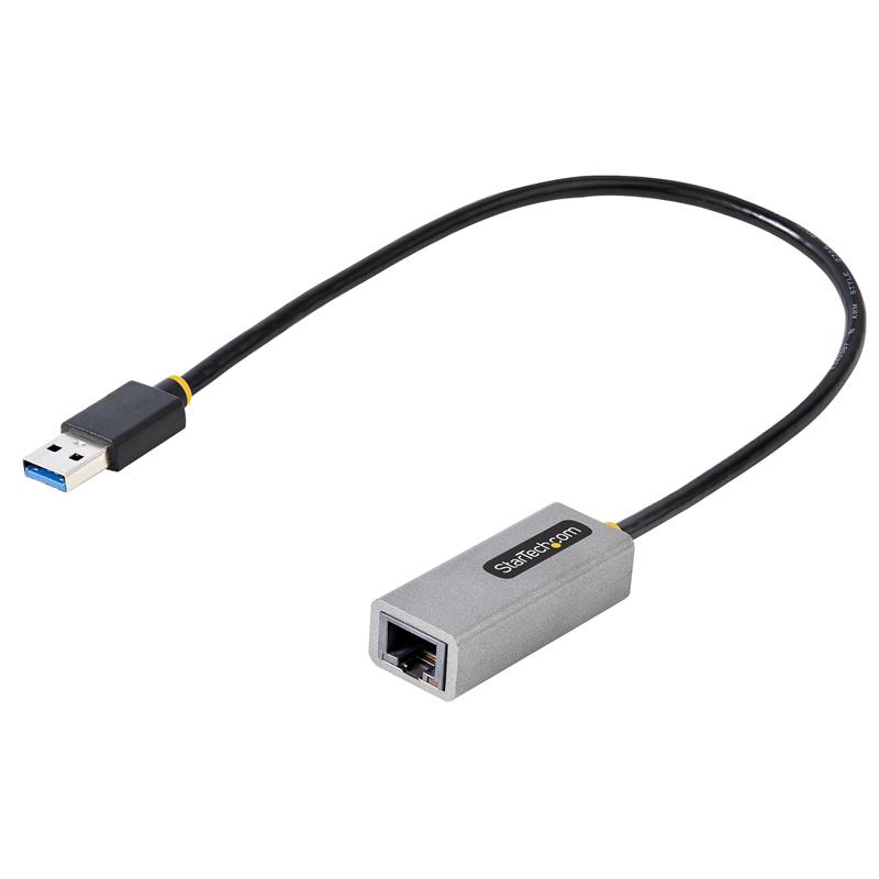 StarTech.com USB-C Ethernet Adapter, USB 3.0 naar 10/100/1000 Gigabit Ethernet LAN Converter voor Laptops, 30cm Kabel, USB naar RJ45 Adapter, NIC Adap