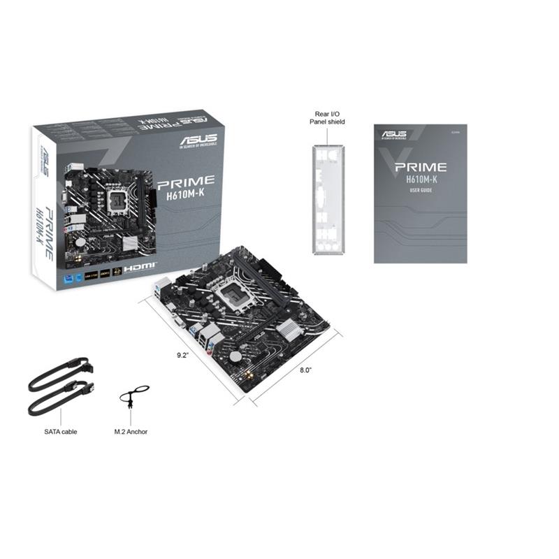 ASUS Prime H610M-K Intel H610 LGA 1700 micro ATX