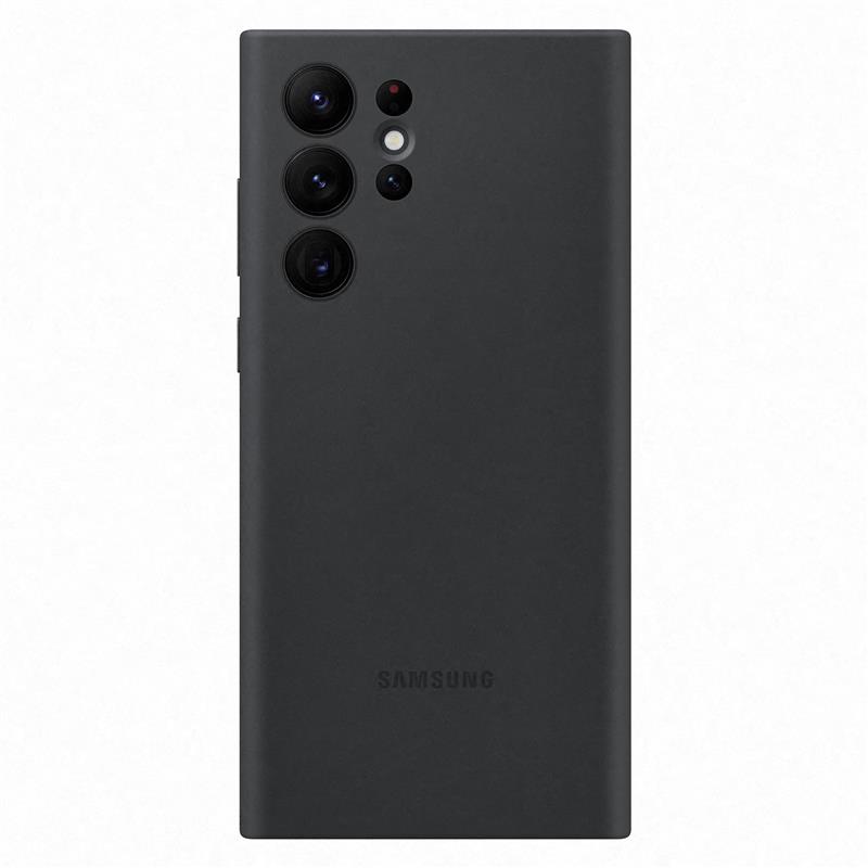  Samsung Silicone Cover Galaxy S22 Ultra 5G Black