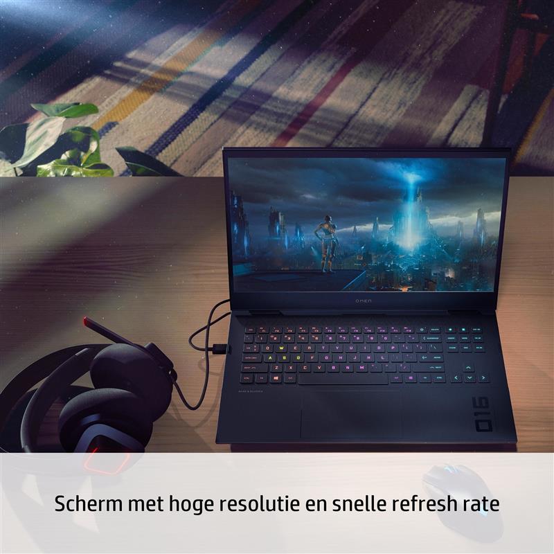 OMEN by HP Laptop 16-b1000nd Intel® Core™ i7 i7-12700H 40,9 cm (16.1"") Quad HD 32 GB DDR5-SDRAM 1 TB SSD NVIDIA GeForce RTX 3070 Ti Wi-Fi 6E (802.11a