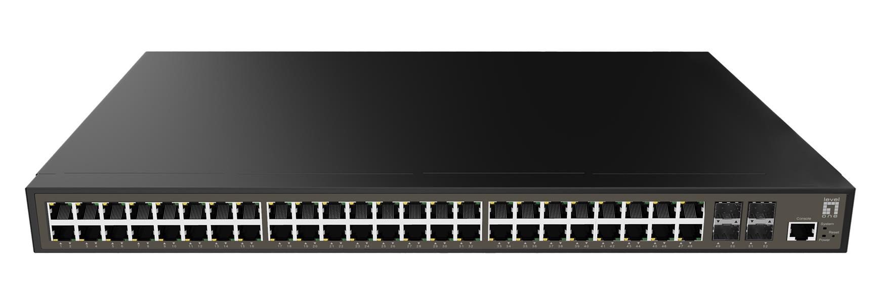LevelOne GEL-5271 netwerk-switch Managed L2+ Gigabit Ethernet (10/100/1000) 1U Zwart