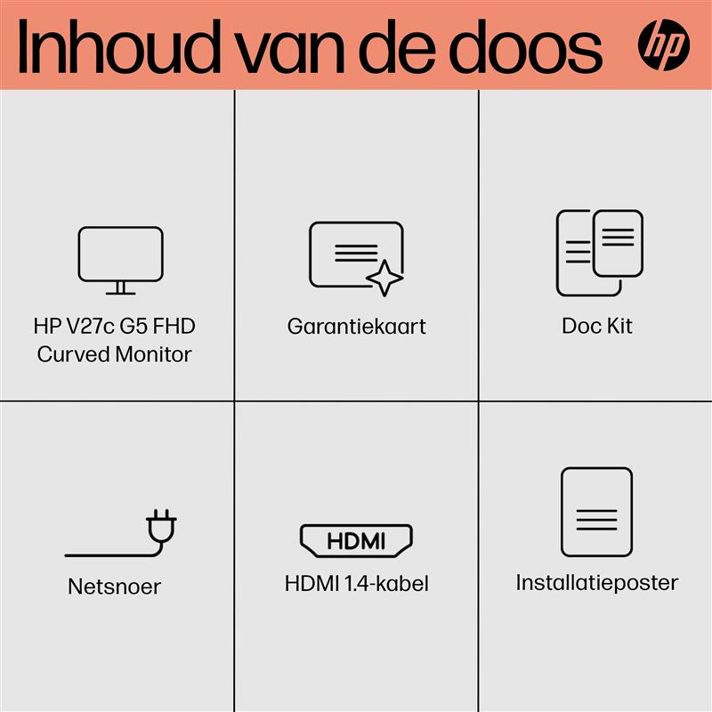 HP V27c G5 computer monitor 68,6 cm (27"") 1920 x 1080 Pixels Full HD LCD Zwart