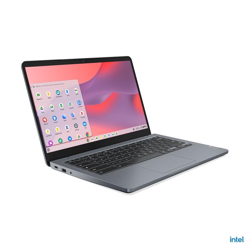 Lenovo 14e Gen 3 Intel® Core™ i3 i3-N305 35,6 cm (14"") Full HD 8 GB LPDDR5-SDRAM 128 GB eMMC Wi-Fi 6E (802.11ax) ChromeOS Grijs