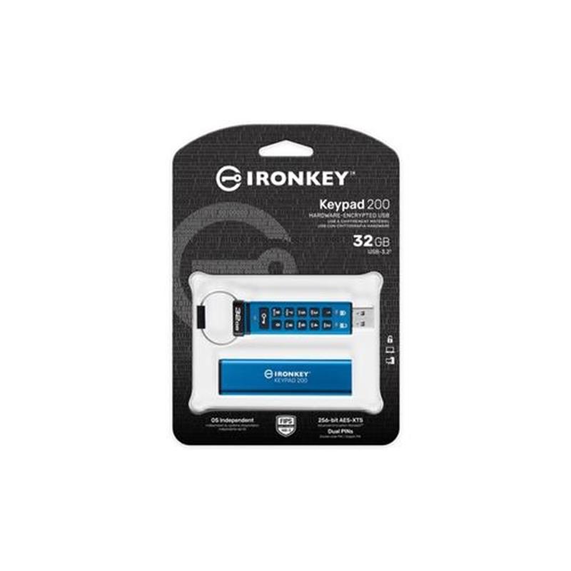 32GB IronKey Keypad 200 AES-256 Encryp