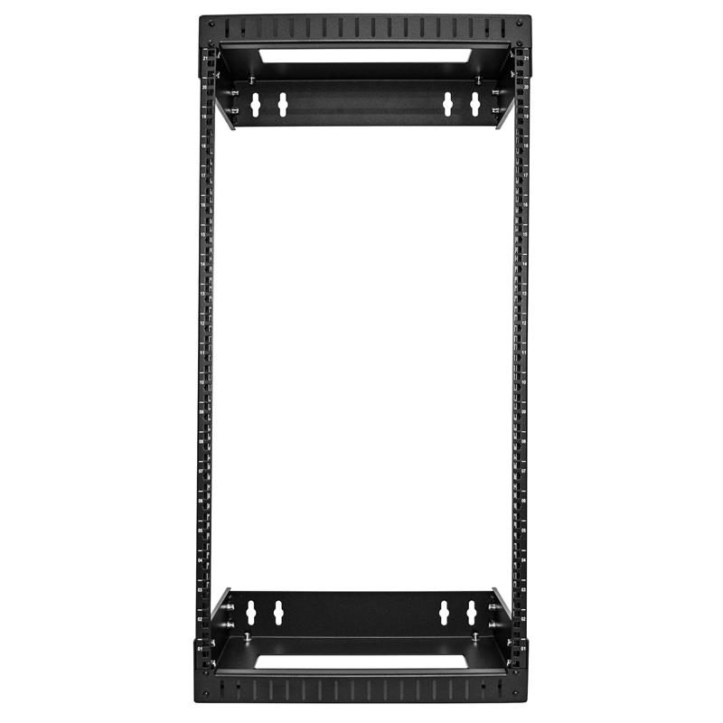 StarTech.com 21U 19"" Wandmonteerbare Server Rack, Verstelbare diepte 12-20"" 2 Post Open Frame Serverruimte Rack voor AV/Data/ IT Communicatie & Appa