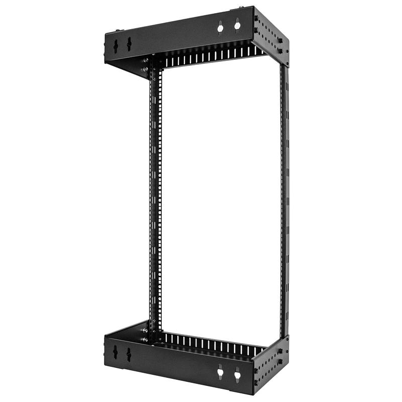 StarTech.com 21U 19"" Wandmonteerbare Server Rack, Verstelbare diepte 12-20"" 2 Post Open Frame Serverruimte Rack voor AV/Data/ IT Communicatie & Appa