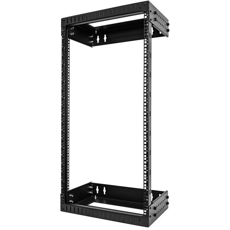 StarTech.com 21U 19"" Wandmonteerbare Server Rack, Verstelbare diepte 12-20"" 2 Post Open Frame Serverruimte Rack voor AV/Data/ IT Communicatie & Appa