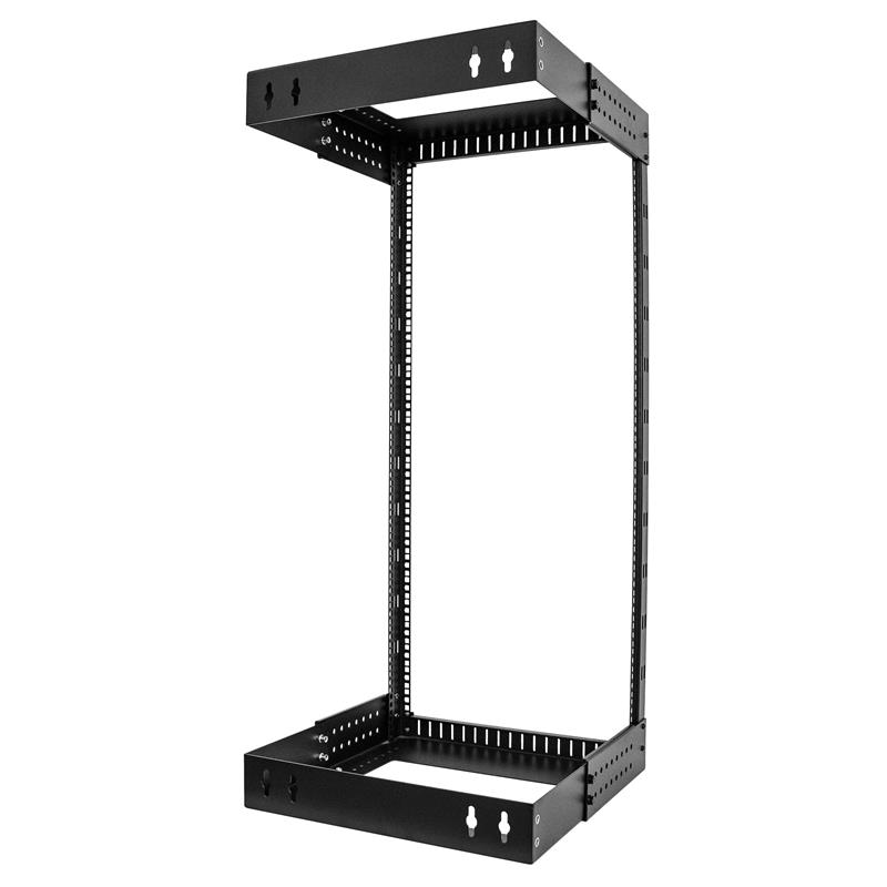 StarTech.com 24U 19"" Wandmonteerbare Server Rack, Verstelbare diepte 12-20"" 2 Post Open Frame Serverruimte Rack voor AV/Data/ IT Communicatie & Appa