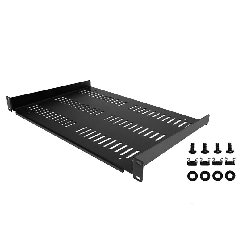 StarTech.com 1U Rack Shelf - Universele Geventileerde 19 inch Server Rack Plank/Lade voor AV/Data/Netwerk Apparatuur – Cantilever/Uitkragende Ligger –