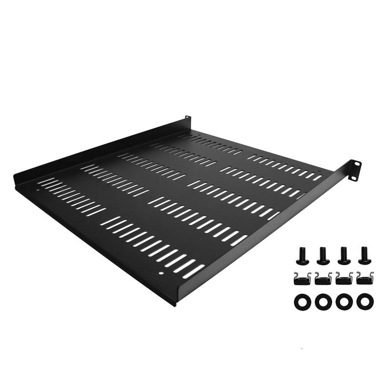 StarTech.com 1U Rack Shelf - Universele Geventileerde 19 inch Server Rack Plank/Lade voor AV/Data/Netwerk Apparatuur – Cantilever/Uitkragende Ligger –